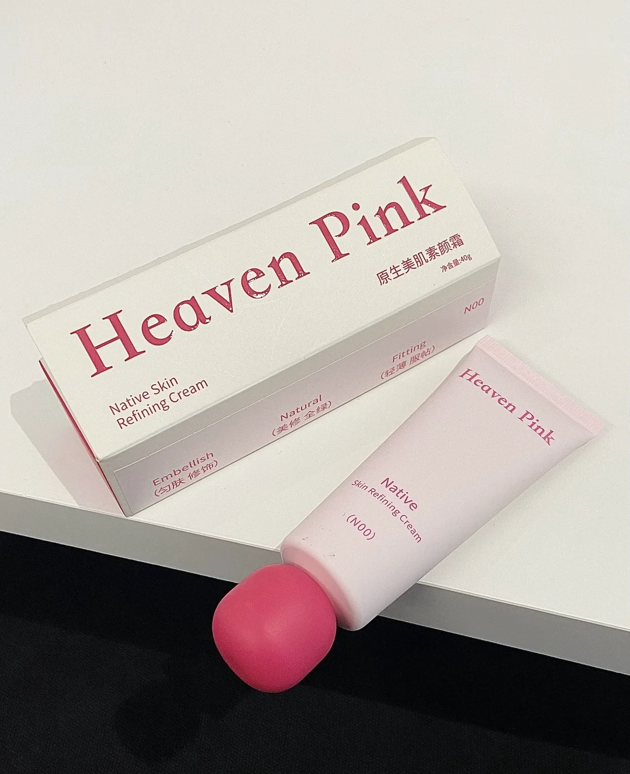 Необычно звучащий набор: Heavenpink Native Beauty Mes. Крем Крем Крем Макияж Уход за кожей База увлажняющая до начального уровня, не тускнеет