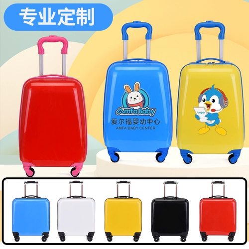 Универсальный мультяшный детский чемодан подходит для мужчин и женщин, делается под заказ, с печатью вашего логотипа, 20 дюймов