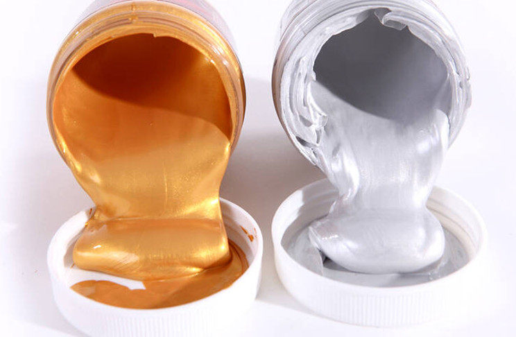 Gold Bullion Color Metal Texture Propylene Paint Fine Arts Advertising Painting Decoration Wall Drawing Craft Gift Hem Accessories Can Count Various Colors