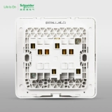 Schneider Electrical Switch Spectre четыре четыре четырех -открытого однопроизводственного переключателя 16A XUN зеркальный фарфор белый