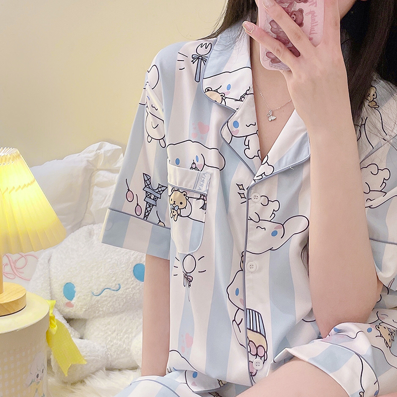 Pajamas women's summer Yugui dog short-sleeved thin section spring and summer 2022 new high-end cute home clothes suit