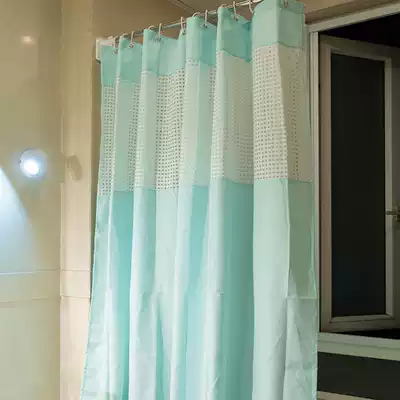 Bathroom curtain Powder room shower curtain Shower curtain Partition window thickened tarpaulin Shower curtain cloth hanging curtain Shower curtain