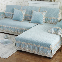 Sofa cushion winter plush fabric non-slip cushion simple modern all-inclusive universal cover sofa cover cover towel full cover