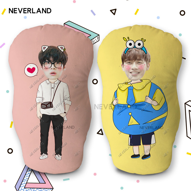 Humanoid holding pillows custom-made to figure making a photo teen bedside cushions Han style Birthday Gift Doll Dolls to order