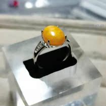 925 silver chicken oil yellow old beeswax ring selected old beeswax only this special special not returned