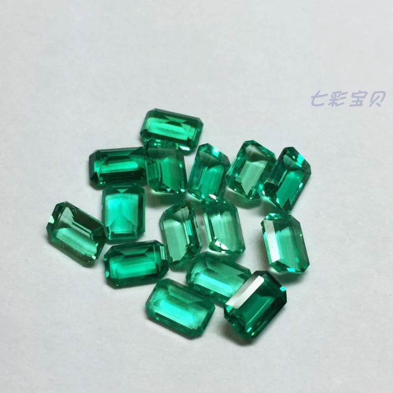 New hydrothermal method synthetic progenitor green A04AA-5 imitation Colombian progenitor green identification study specimen