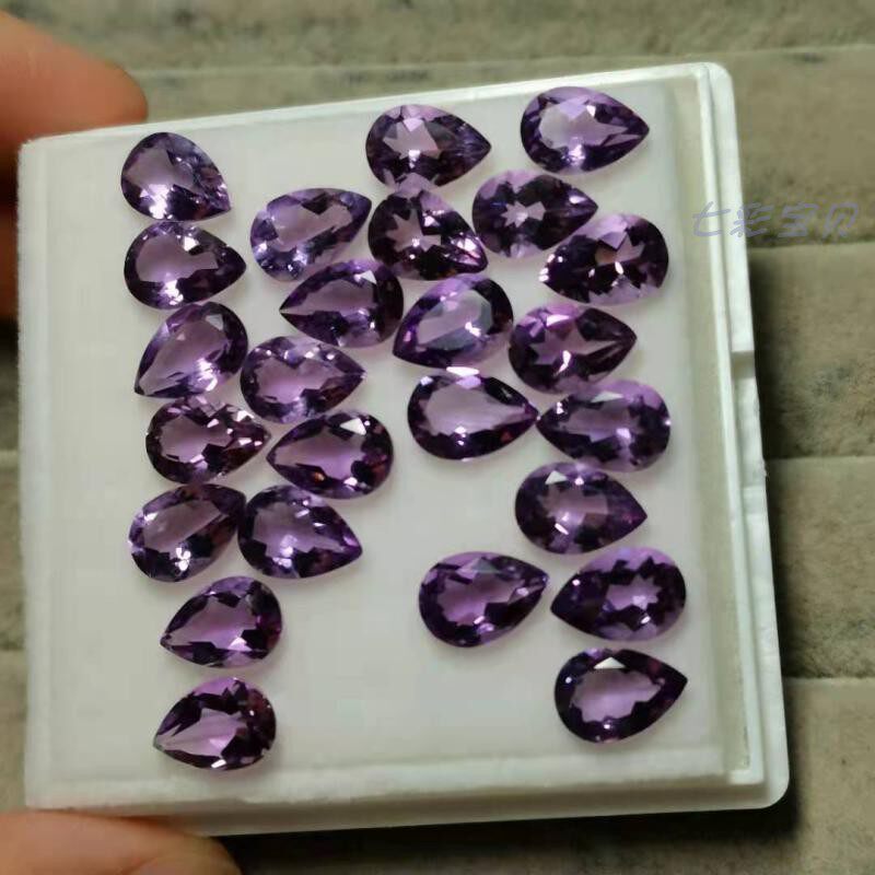 Natural Amethyst A11B-1 Naked Stone Withdrawal Face GIC Gem Appraisal Division Study Specimen Inlay Jewellery