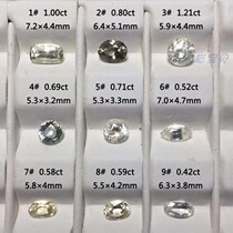 Natural colored sapphire A02B-4 unburned Sri Lankan GIC identification learning gem specimens