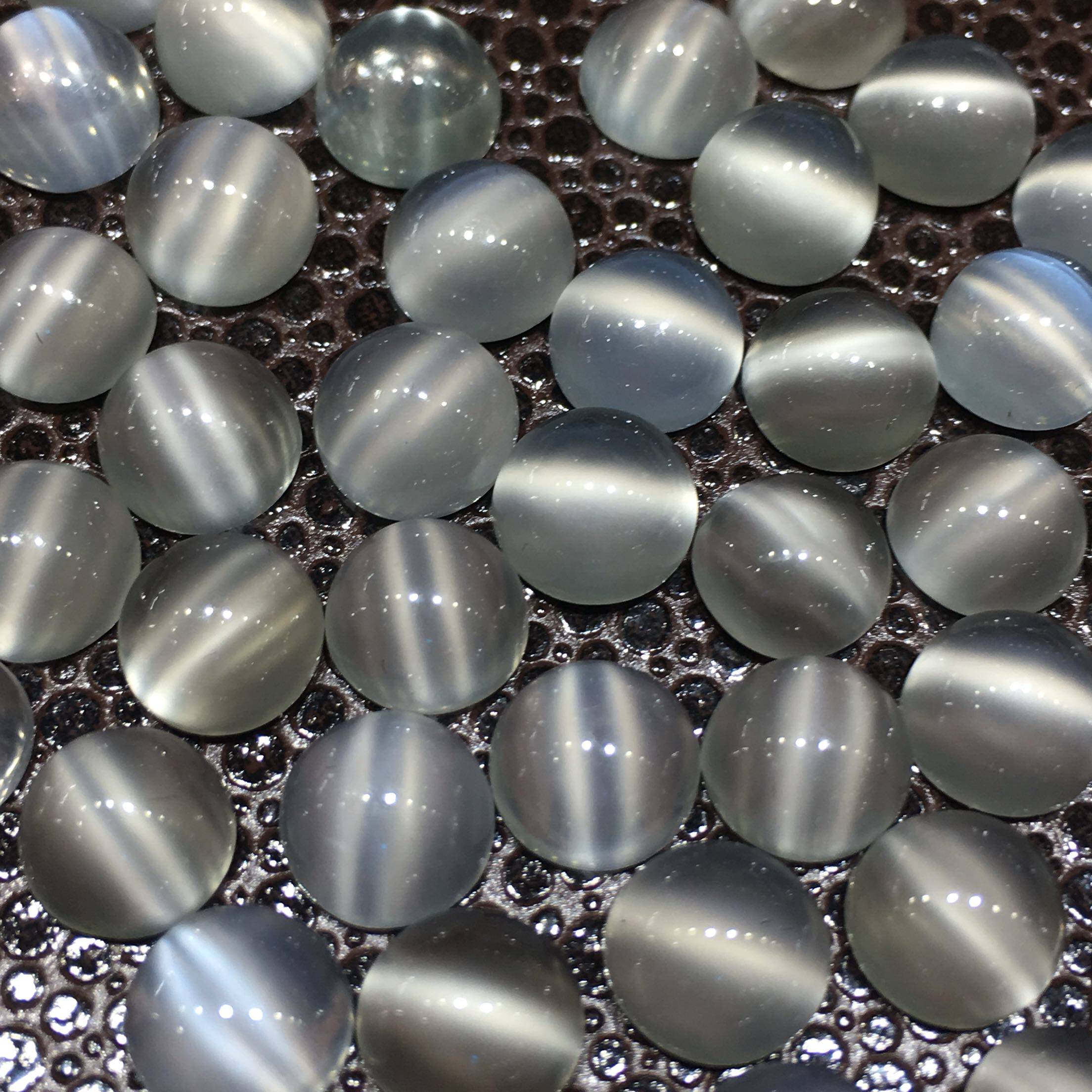 Natural moonstone cat's eye A12A-6 gem specimen GIC national examination and identification study specimen