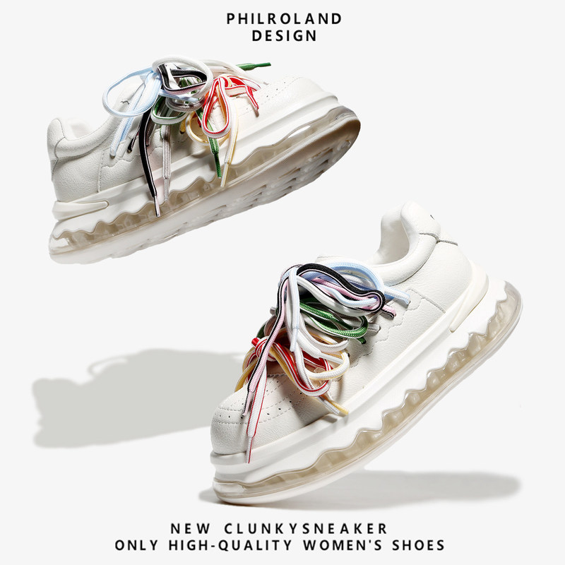 【Yunqi Rainbow】Original Sneakers Trendy Brand Loafers Full-Length Air Cushion Macaron Shoelaces 2026 Spring New Model