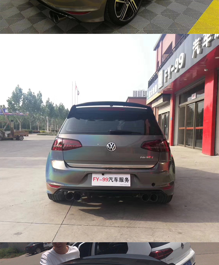 Golf 7Rline 7.5GTI 7R nâng cấp sửa đổi Aspec cánh sau cánh trên cao 7 đuôi bằng sợi carbon - Sopida trên đuôi gió cho xe hơi