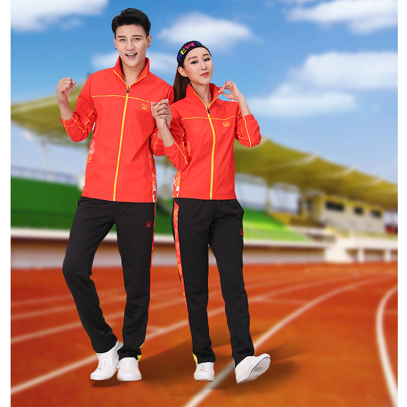 Spring-and-autumn-style cardiovert turtlenecks Sport windsuit jacket Sport suit Games group outdoor activities jacket