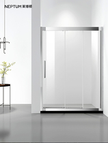 Leboton custom shower room bathroom glass linkage sliding door shower room partition one-line custom bathroom