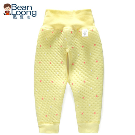 憨豆龙婴儿裤子冬季宝宝护肚裤新生儿保暖护腹