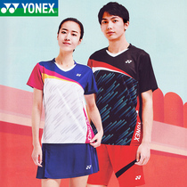 yonex Unix badminton suit yy men and women quick-drying round neck short sleeve t-shirt group purchase competition sportswear
