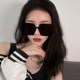 European and American fashion oversized frame sunglasses for women, elegant street photography, polarized anti-UV sunglasses for women with trendy big faces and slimming