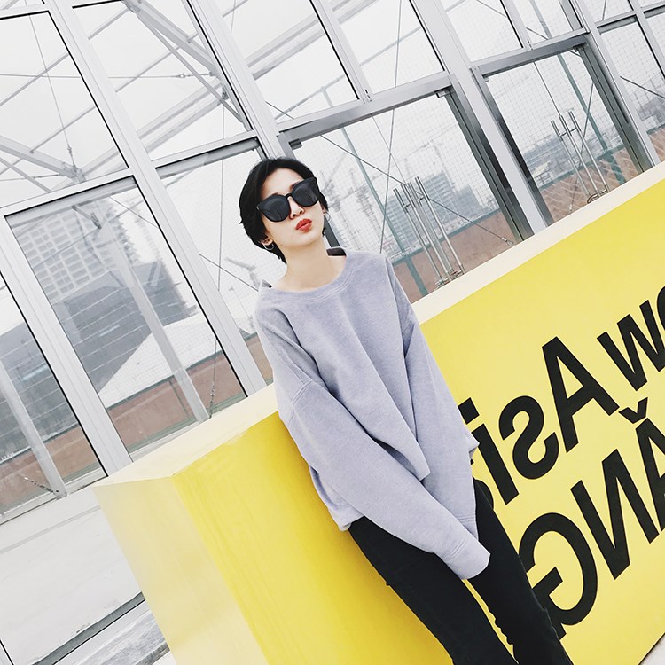 Kính râm Hàn Quốc thương hiệu kính gọng tròn gọng kính râm nữ hipster cá tính thời trang hoang dã kỳ nghỉ chống nắng kính râm nam kính rayban nữ