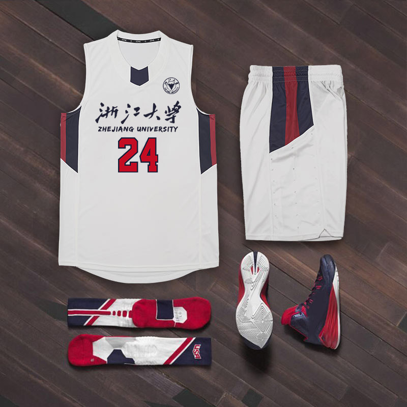 Basketball suit men's custom summer match team uniform training vest printed female college jersey custom American