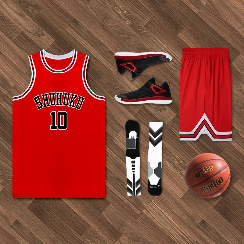 Basketball Suit Customised Team Clothing Student Competition Sports Training Vest Summer Breathable Jersey Basketball Suit Male Print
