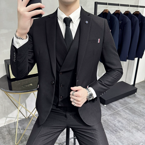 Костюм, осенний трендовый комплект, платье, в корейском стиле, изысканный стиль, облегающий крой