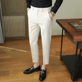 Летние трендовые штаны для отдыха, модный костюм в английском стиле, облегающий крой, в британском стиле