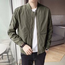 Spring Autumn Jacket Mens Baseball Suit Casual Trend Mens Jacket Han Version Sashimi Boomer Chai Boomer Mens Clothing Winter Thickening