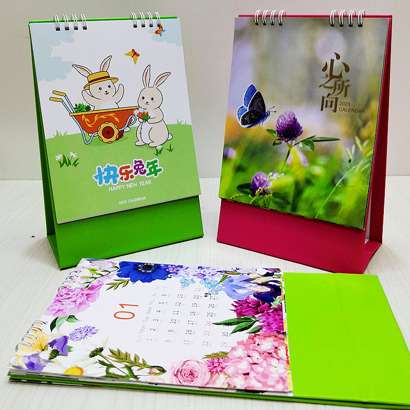 Taiwan Calendar 2023 Rabbit Annual Notes Calendar Commercial Hong Kong American Holiday Desktop Lunar Career Cycle