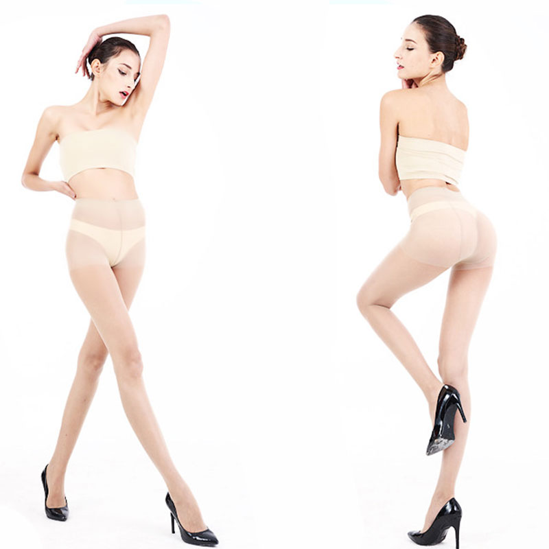 Longsa vớ phụ nữ mùa xuân và mùa hè xanh siêu mỏng cảm giác lụa lõi cộng pantyhose ẩn xanh thẳm xanh kho báu màu xanh.