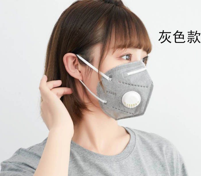 Марлевая повязка от пыли kn95口罩带呼吸阀囗罩头戴式活性炭透气防尘防工业粉尘打磨防灰尘