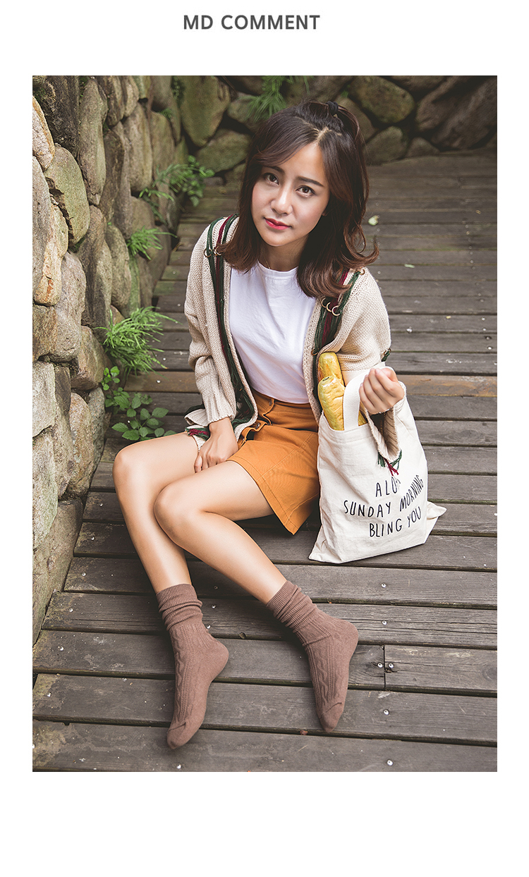 Vớ vớ nữ ống vớ mùa thu và mùa đông vớ vớ vớ nữ vớ vớ cotton mỏng phiên bản Hàn Quốc của vớ gió nữ tất gấu nữ