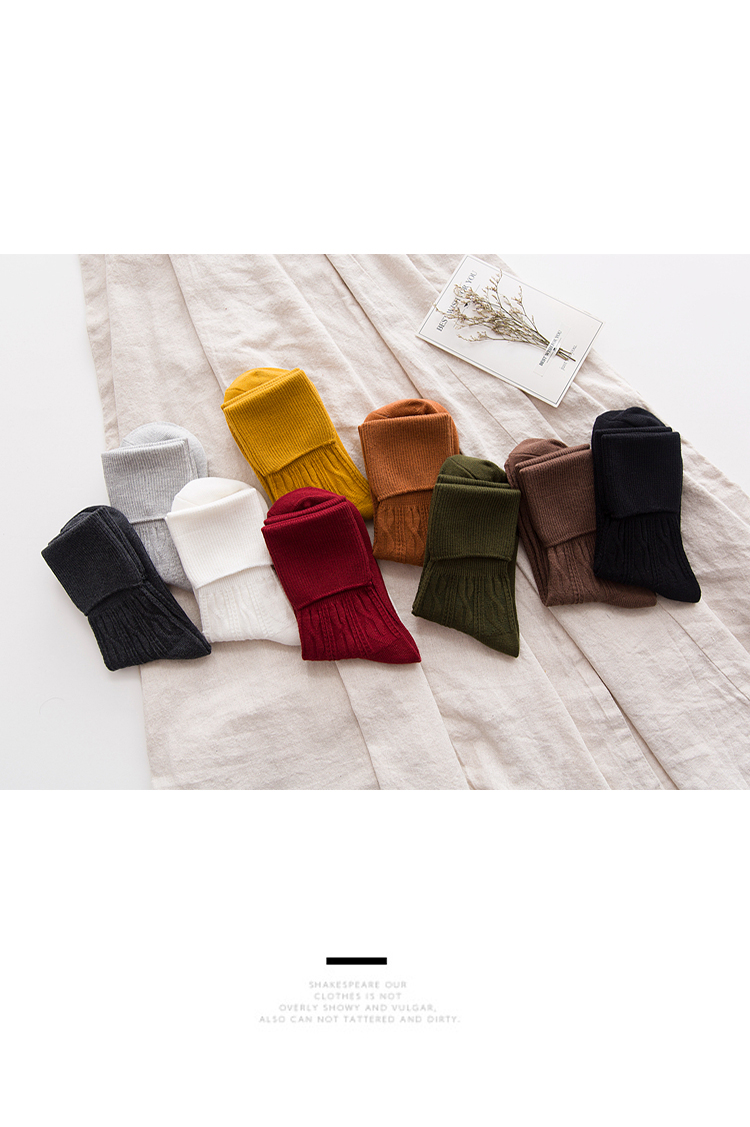 Vớ vớ nữ ống vớ mùa thu và mùa đông vớ vớ vớ nữ vớ vớ cotton mỏng phiên bản Hàn Quốc của vớ gió nữ tất gấu nữ