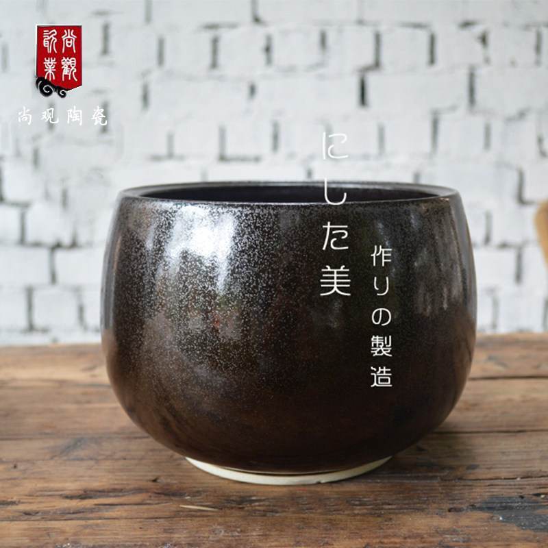 Water kettle tea washing pen washing ceramic tea residue tank Household cup washing large Jingdezhen water washing building water washing teacup utensils