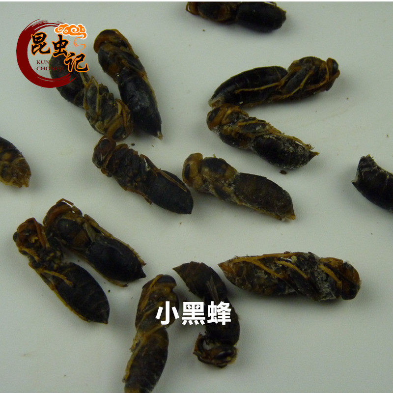 Little hornet black bee pupa fresh bee pupa frozen transport bee pupa fresh delivery 500g