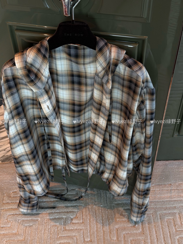 Lvyezi Greenfield 26 Spring/Summer Midsummer Festival Capsule Collection Plaid Thin Shirt Hooded Jacket
