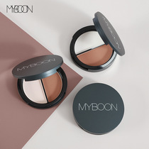 MYBOON Maiben two-color repair powder high-gloss shadow nose shadow silhouette brightening dual-use powder all-in-one plate hairline