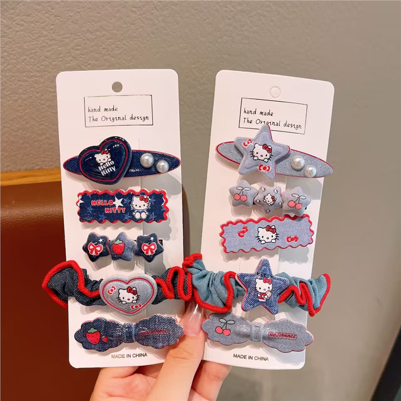 Cute Girl's Side Bangs Hair Clip, Sweet New Style Set of Hair Clips, Bangs Clip, Hair Tie, Hair Accessories