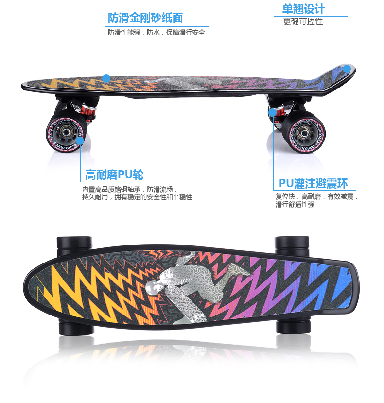 Skateboard pour homme femme enfant - Ref 2592752 Image 12
