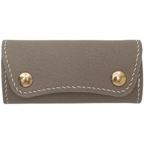 Кожаный изысканный брелок ручной работы для ключей, простой и элегантный дизайн, из натуральной кожи, подарок на день рождения, делается под заказ