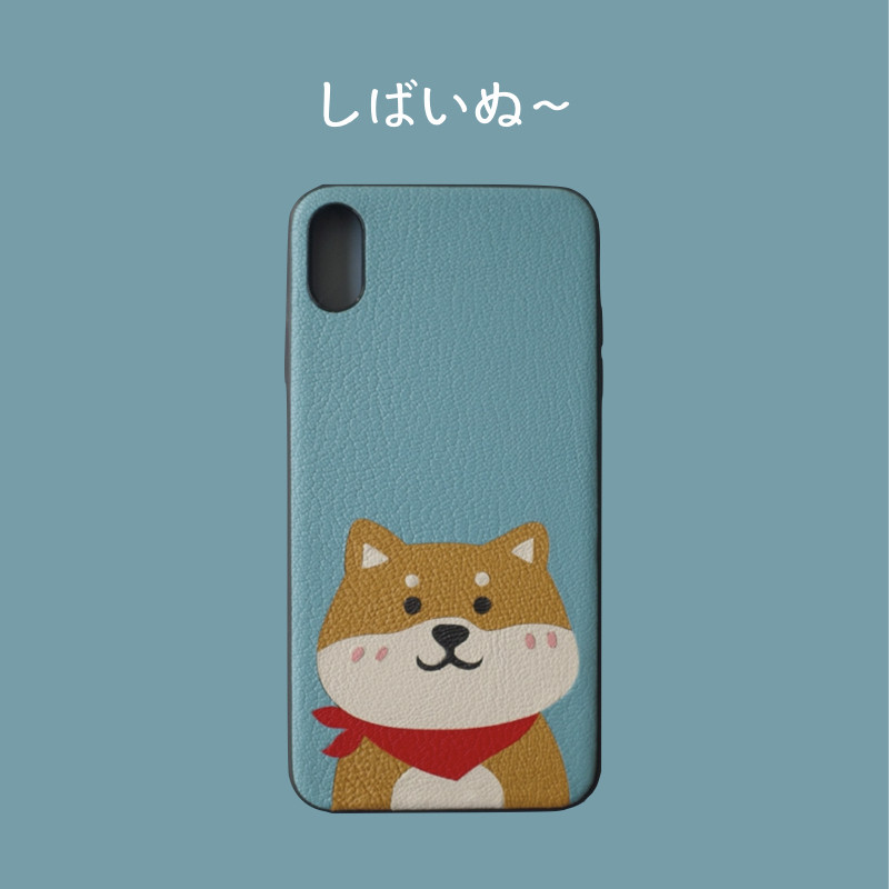 Suitable for iPhone112promaxs mobile phone protection shell 78plus cartoon chai dog idea birthday custom inside LM