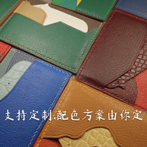 Animal new card bag polar bear set crocodile leather imported design texture handmade personalized custom exquisite