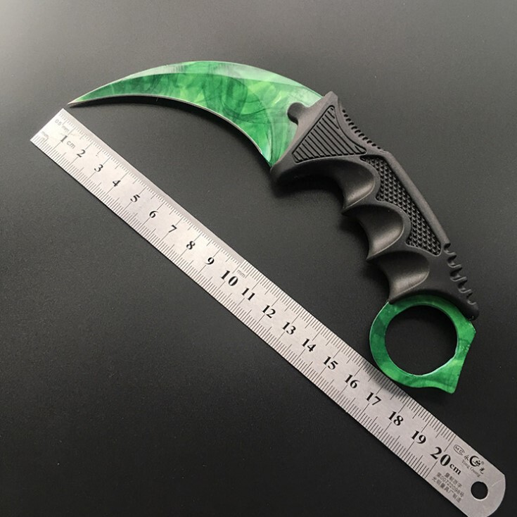 Csgo Knife Physical Model Game Merchandise Gradient Color Doppler D.Va Claw Knife Stainless Steel