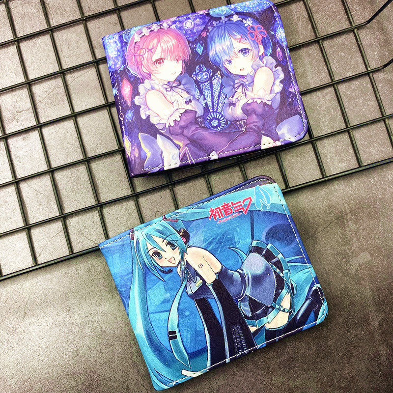 Sword Art Online Hatsune Future Rem Destiny Totoro Animation Peripheral Wallet Short Trend Coin Wallet Men and Women