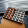 30-person divided display storage tray for toy jewelry