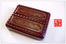 Insect singing equipment Zhang Shenglins old mahogany double grid silver wire bamboo knot gold cockroach box Juyoutang