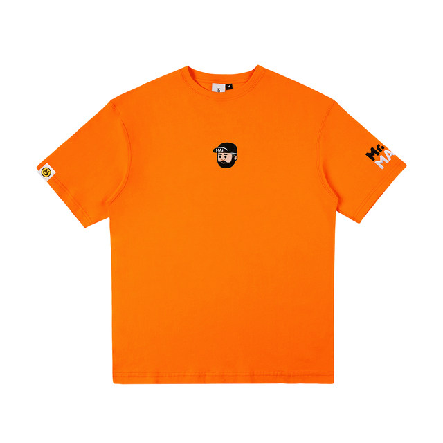 MMLABCREWMR.MAI hooded logo white fruit green orange pure cotton embroidery printed round neck short-sleeved T-shirt