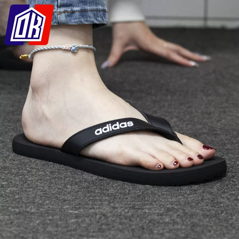 Adidas, летние шлепанцы, дышащая пляжная обувь, тапочки