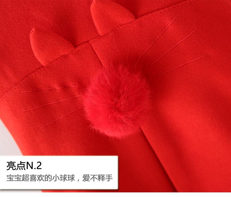 Váy bé gái mùa thu đông mới Váy vest bé gái Váy len 1-5 tuổi Áo vest bé gái đồ trẻ em