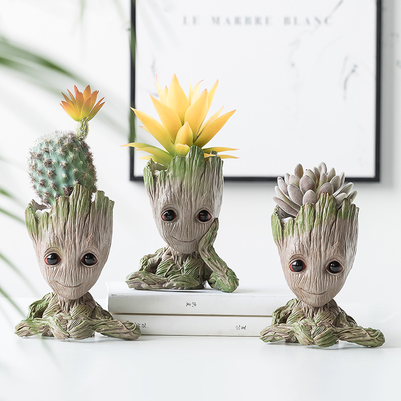 Simulation Plant Multimeat Potted Nordic Green Planting Fake Flowers Interior Decoration Small Swing Pieces Creative Ins Desk Furnishing