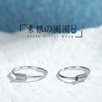 JG premium earrings 2020 New Tide 925 pure silver Net Red simple small earrings retro harbor style Korea