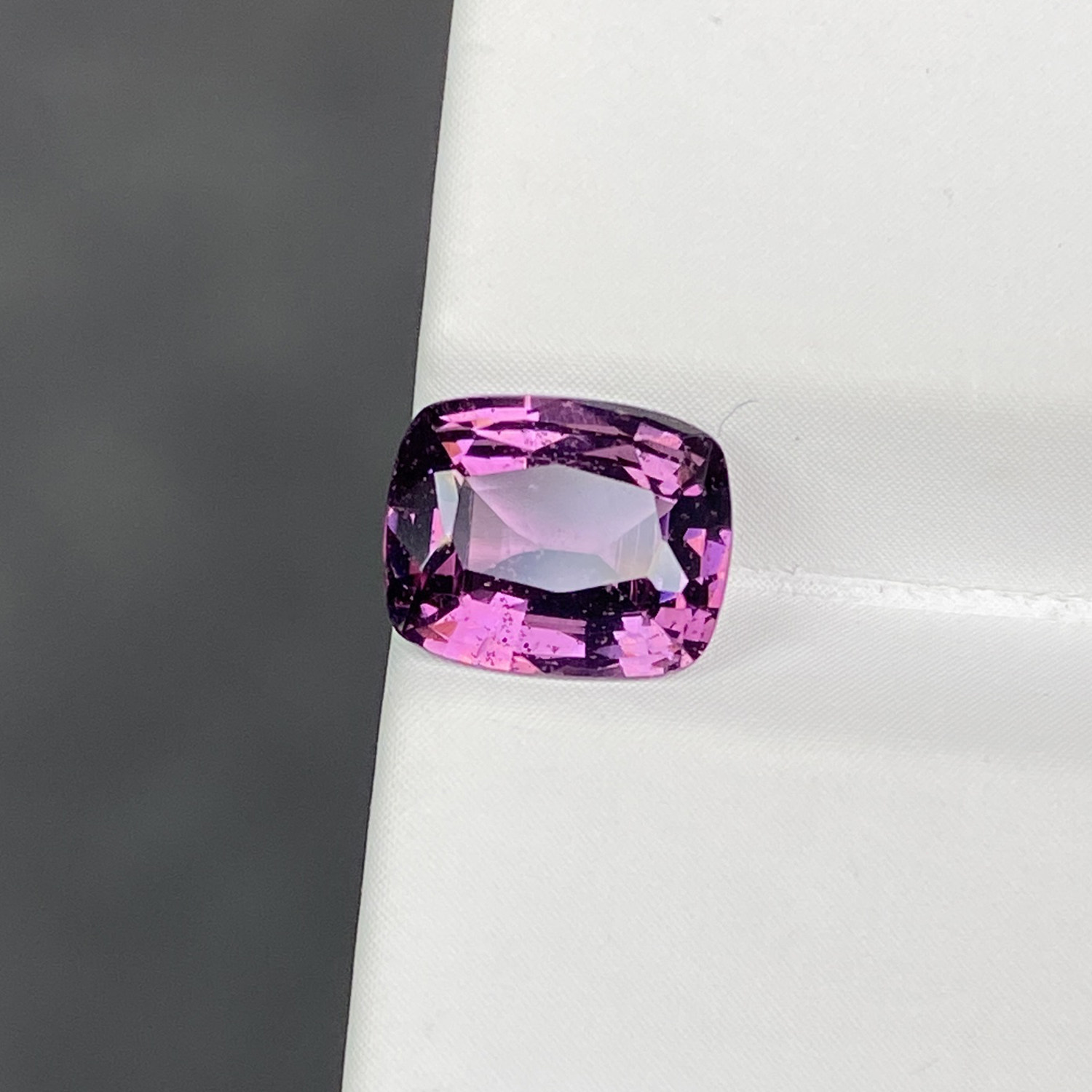 Natural red purple spinel baguette color gemstone clean